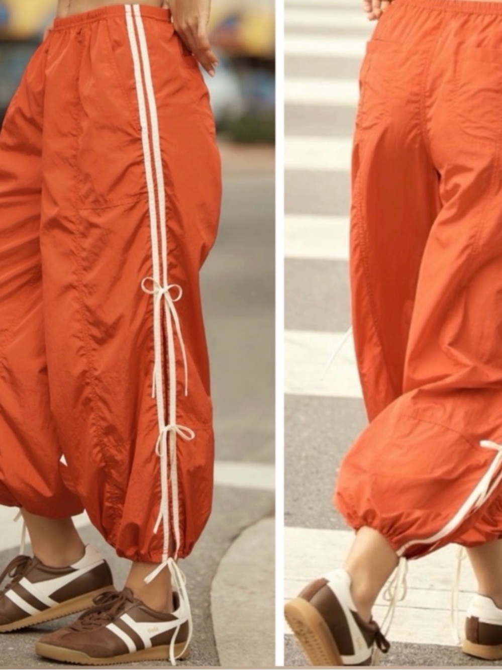 Anthropologie Daily Practice parachute pants with side ties